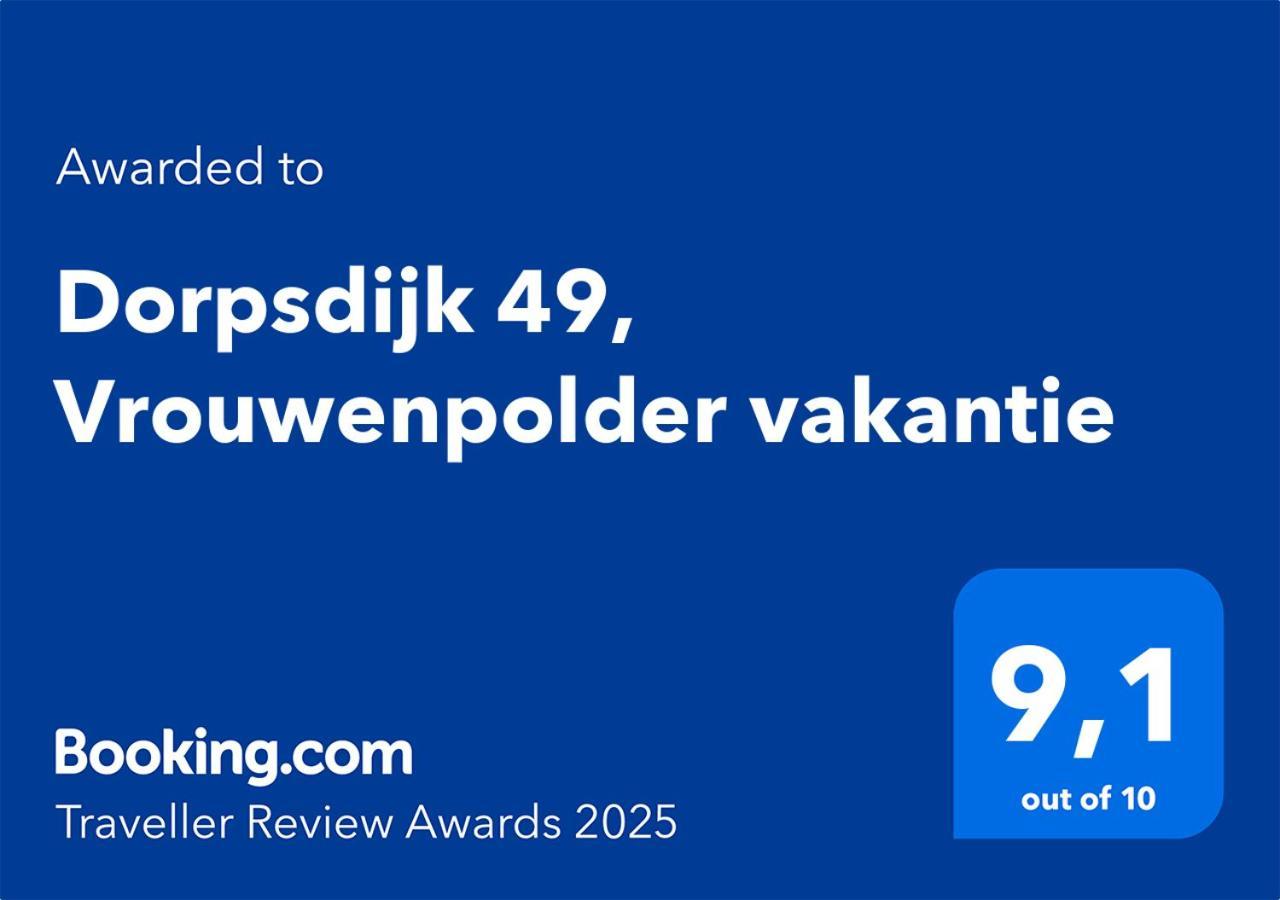 Dorpsdijk 49, Vrouwenpolder Vakantie Dış mekan fotoğraf
